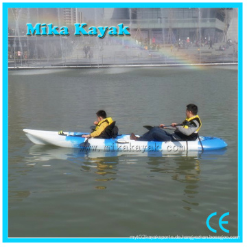Plastic Ocean Kayak Verkauf für zwei Personen sitzen auf Top Kanu